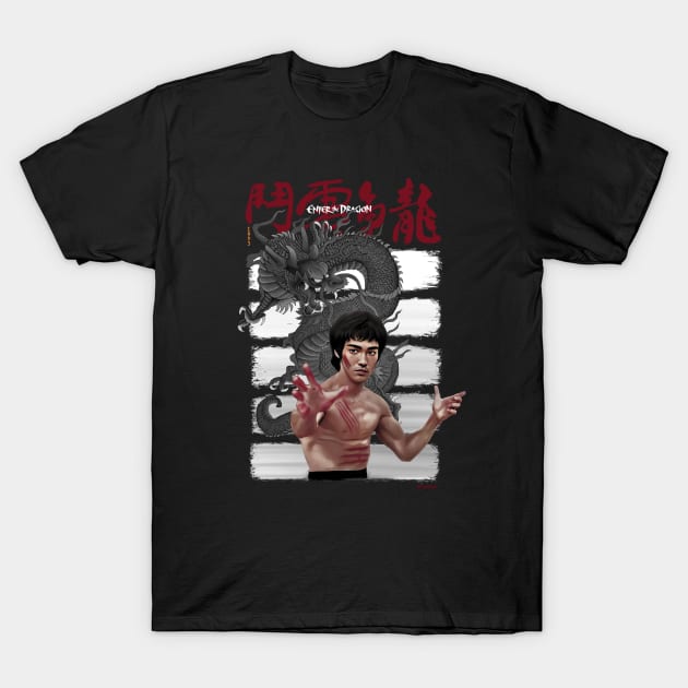 Enter The Dragon T-Shirt by Art Simpson